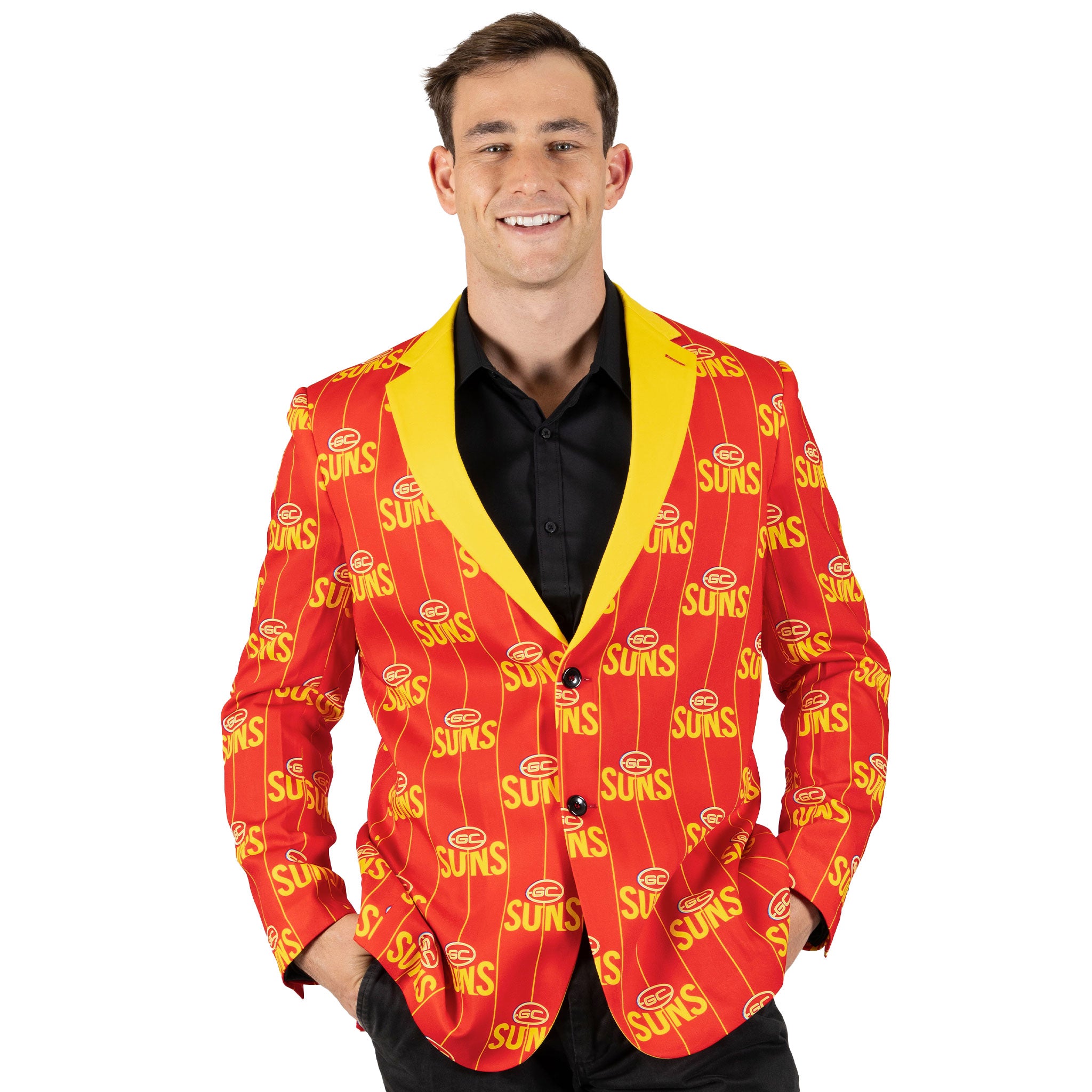 Afl Gold Coast Suns 'front Bar' Sports Jacket 