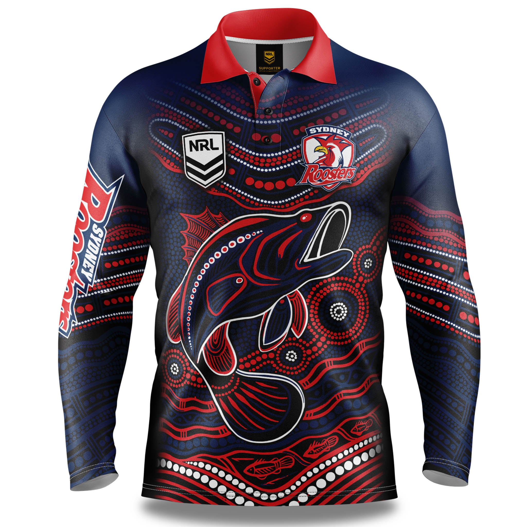 NRL 'Ignition' Fishing Shirt - Penrith Panthers - Youth - Polo