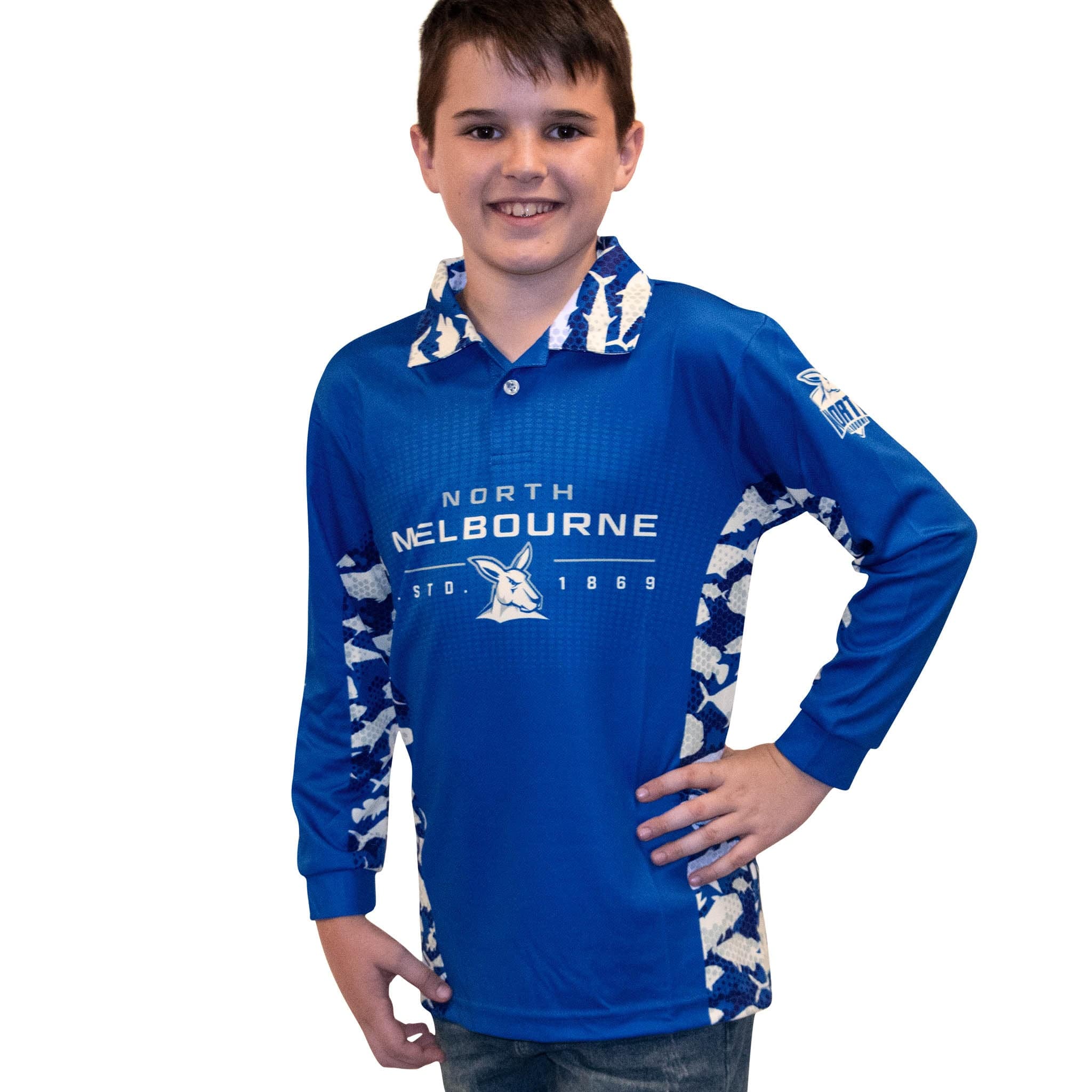 AFL Port Adelaide 'Reef Runner' Fishing Shirt - Youth