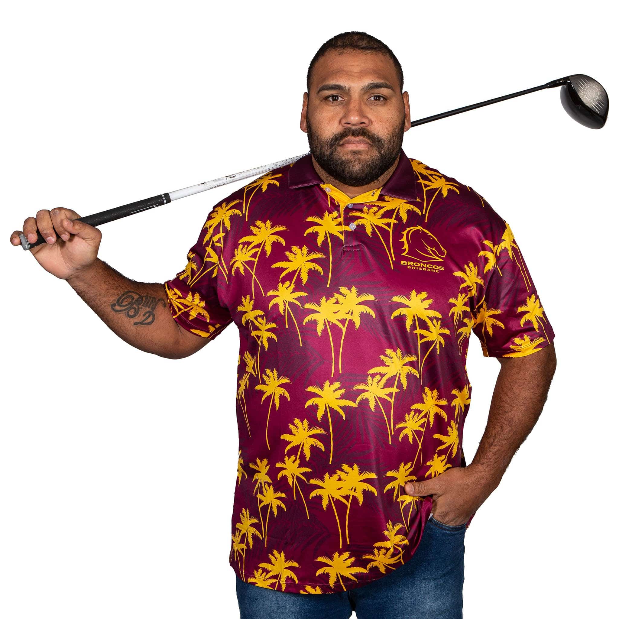 NRL Broncos 'Par-Tee' Golf Polo