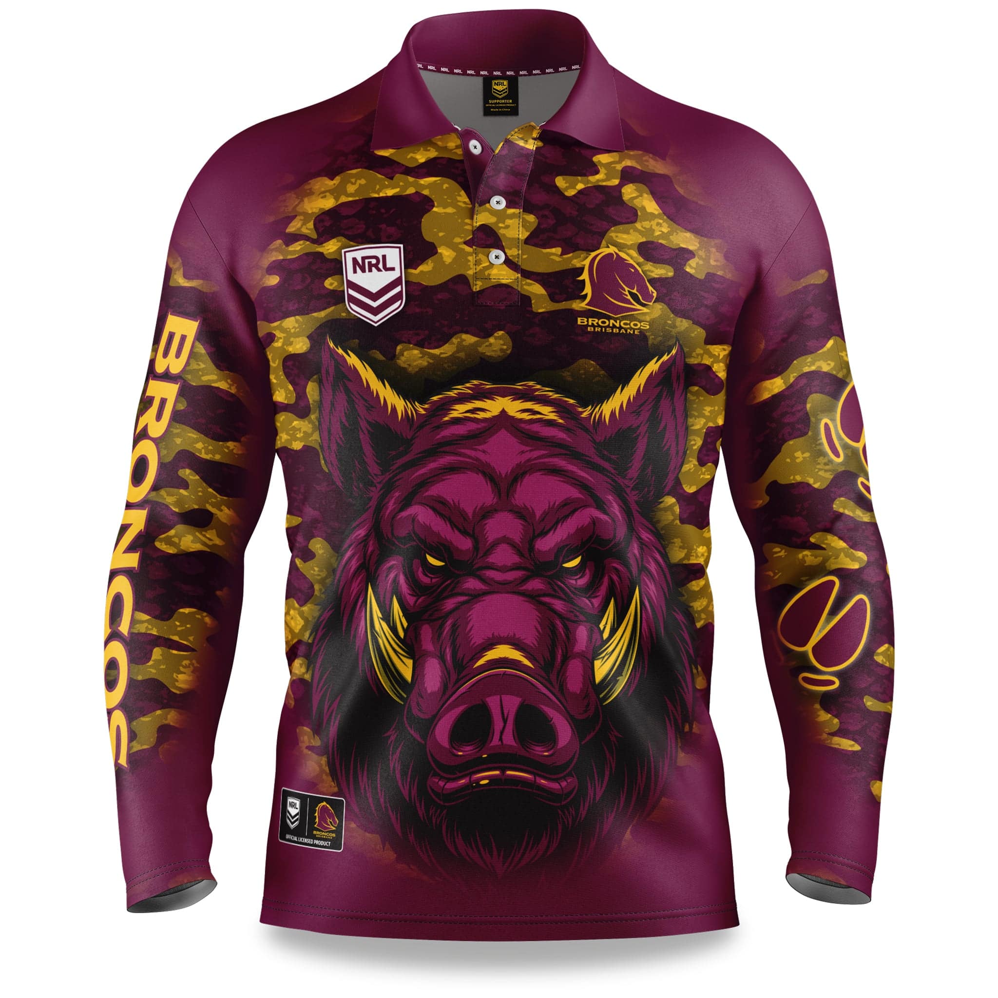 Buy 2021 Brisbane Broncos NRL Home Jersey - Youth - NRL Jerseys