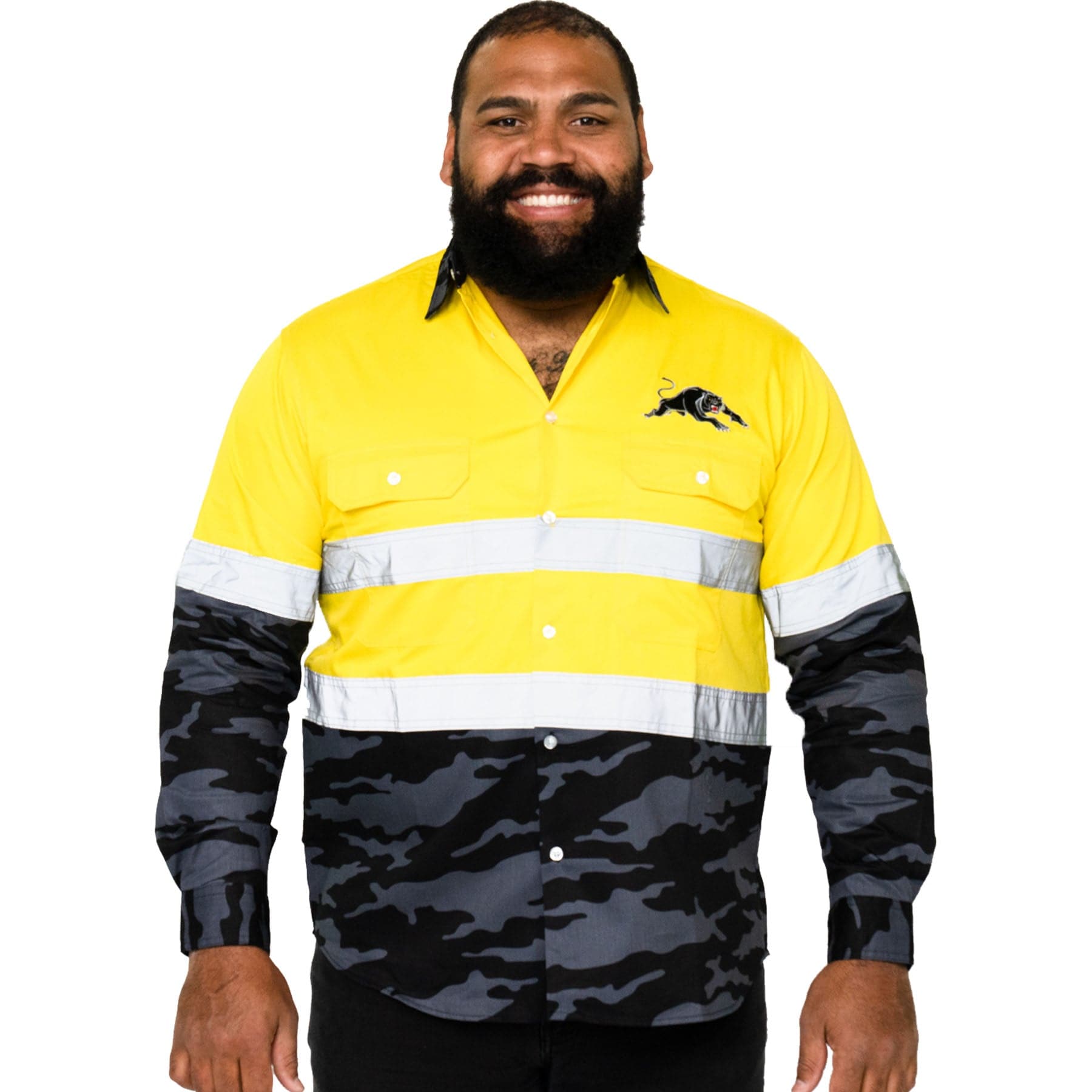 NRL Storm 'Camo' Hi-Vis Work Shirt