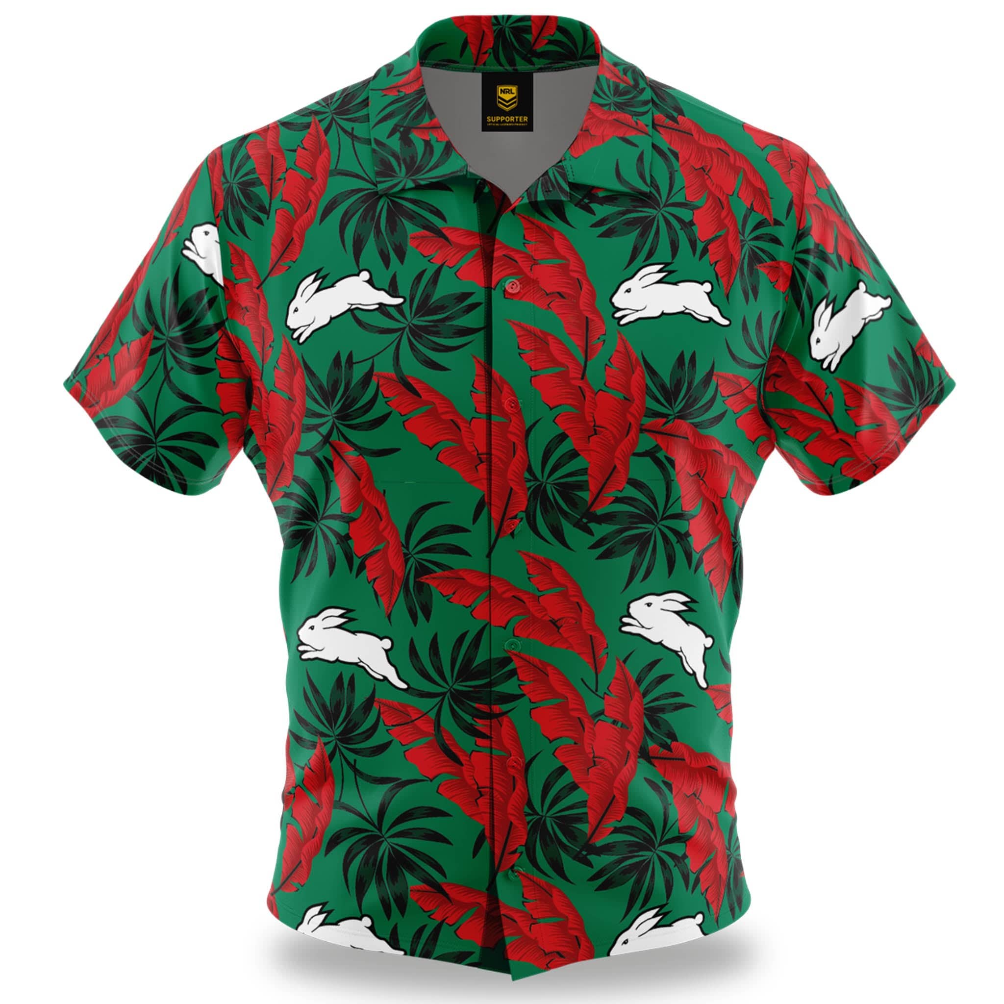 South Sydney Rabbitohs 3D Funny Hawaiian Shirt - Bring Your Ideas