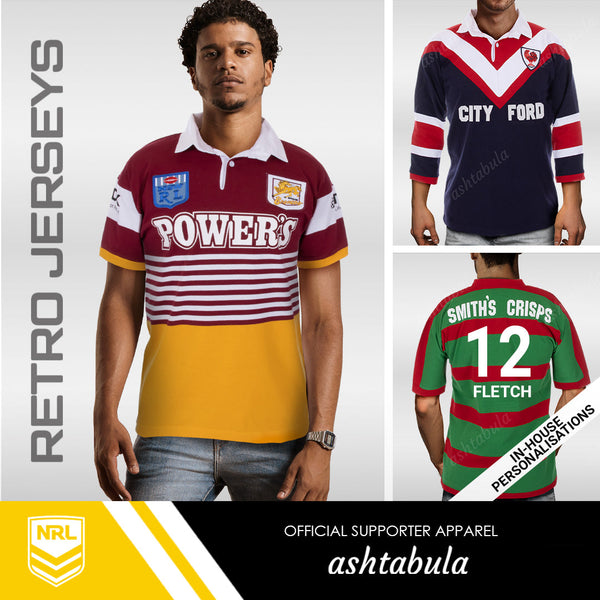 Personalize BRISBANE BRONCOS NRL 1992 RETRO JERSEY