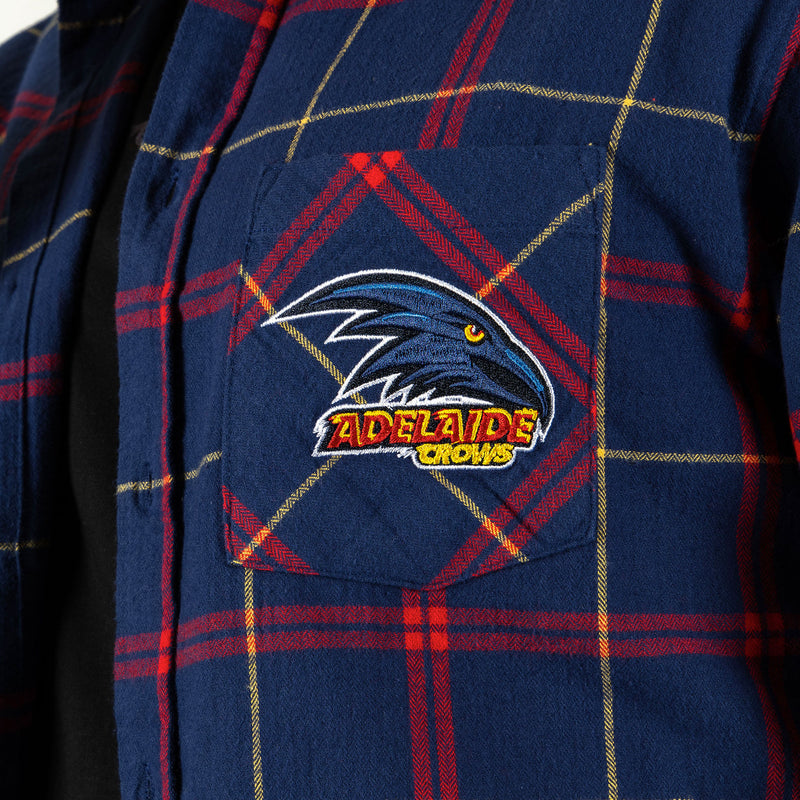 AFL Adelaide Crows 'Mustang' Flannel Shirt
