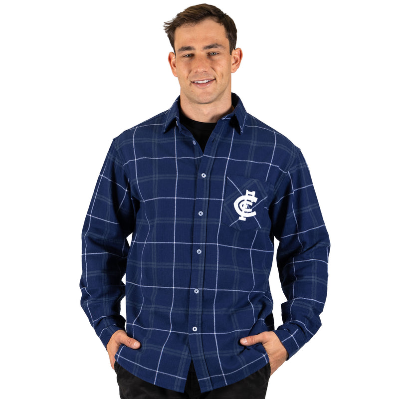 AFL Carlton 'Mustang' Flannel Shirt