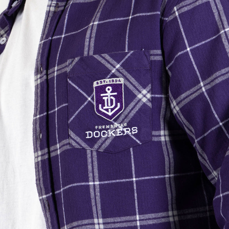 AFL Fremantle Dockers 'Mustang' Flannel Shirt