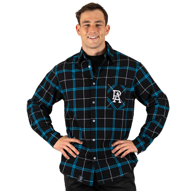 AFL Port Adelaide 'Mustang' Flannel Shirt