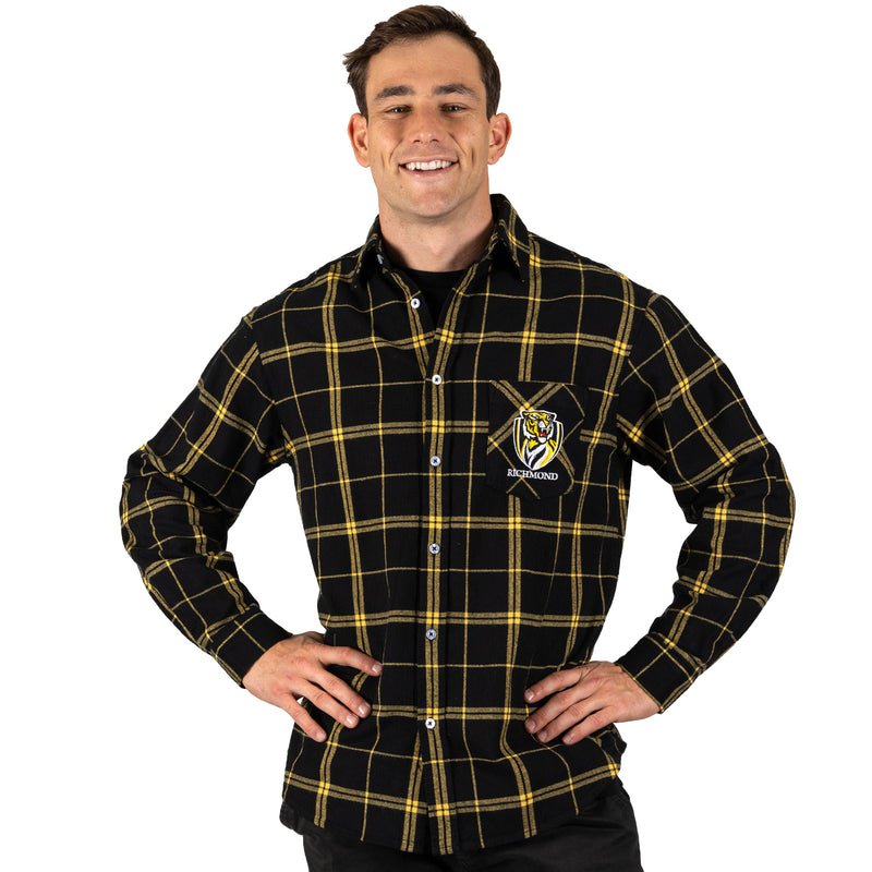 AFL Richmond Tigers 'Mustang' Flannel Shirt