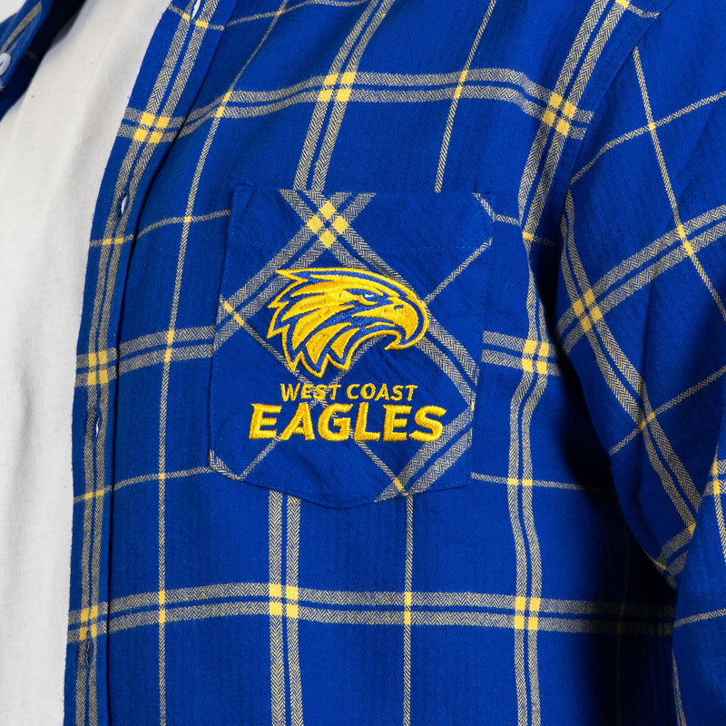 AFL West Coast Eagles 'Mustang' Flannel Shirt