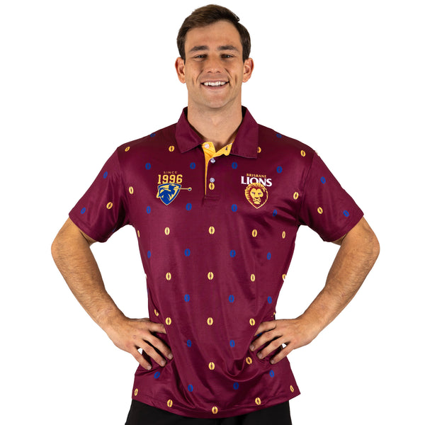 AFL Brisbane Lions 'Mulligan' Golf Polo