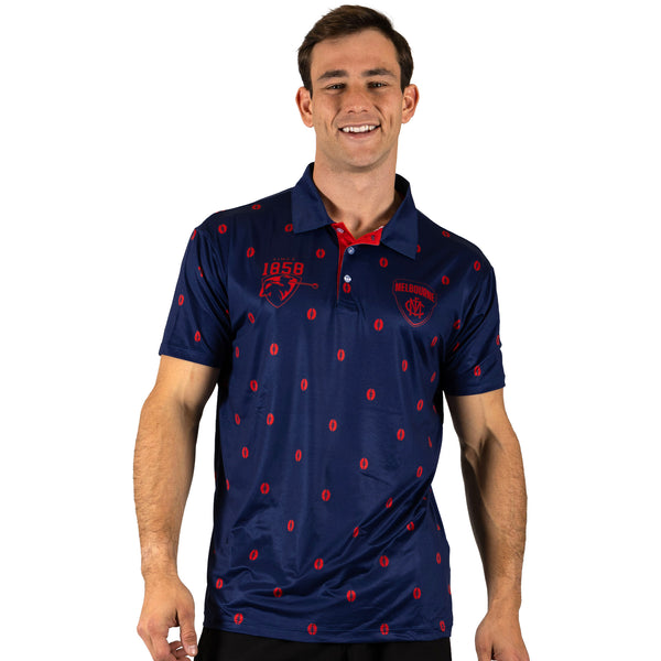 AFL Melbourne Demons 'Mulligan' Golf Polo