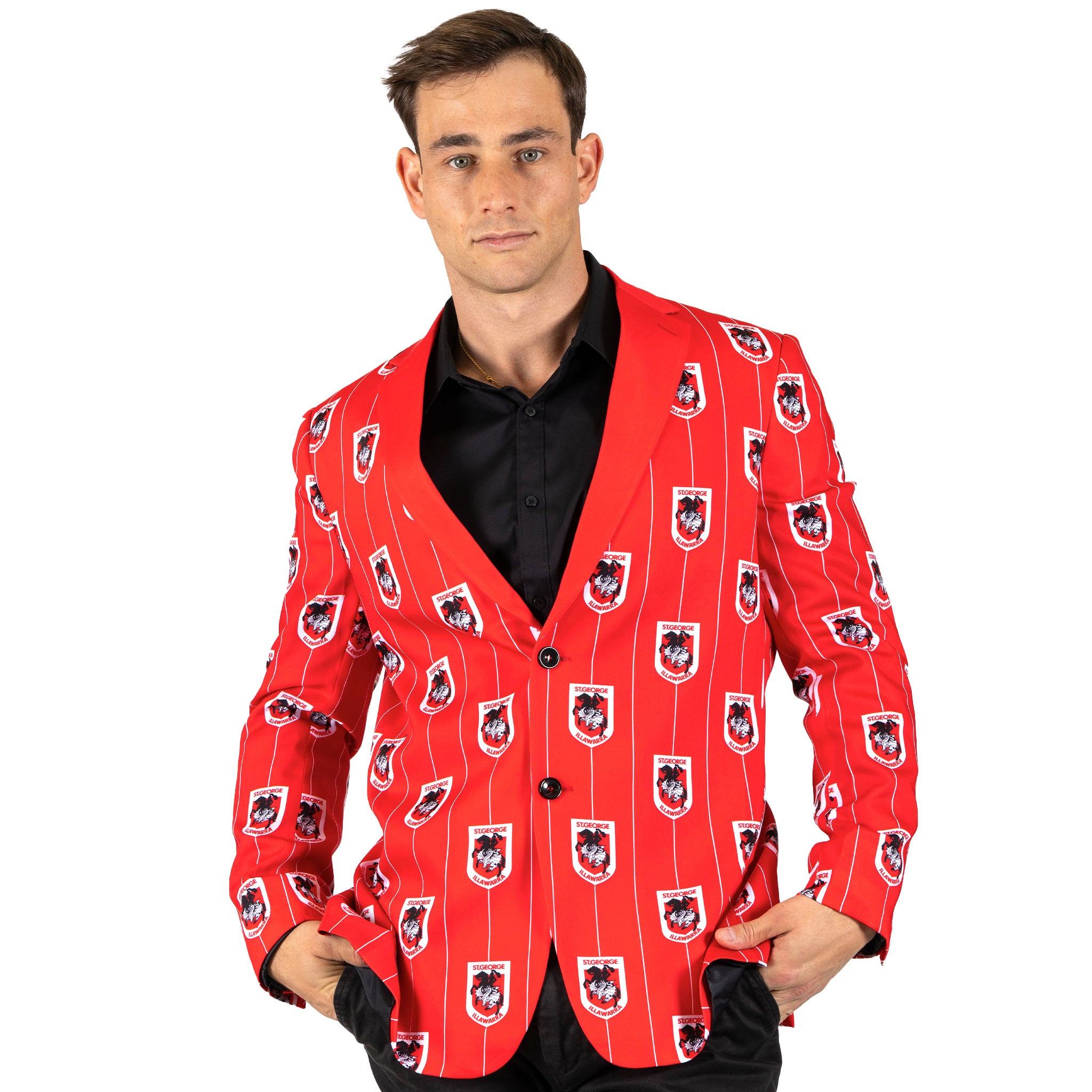 NRL Dragons 'Front Bar' Sports Jacket | Ashtabula