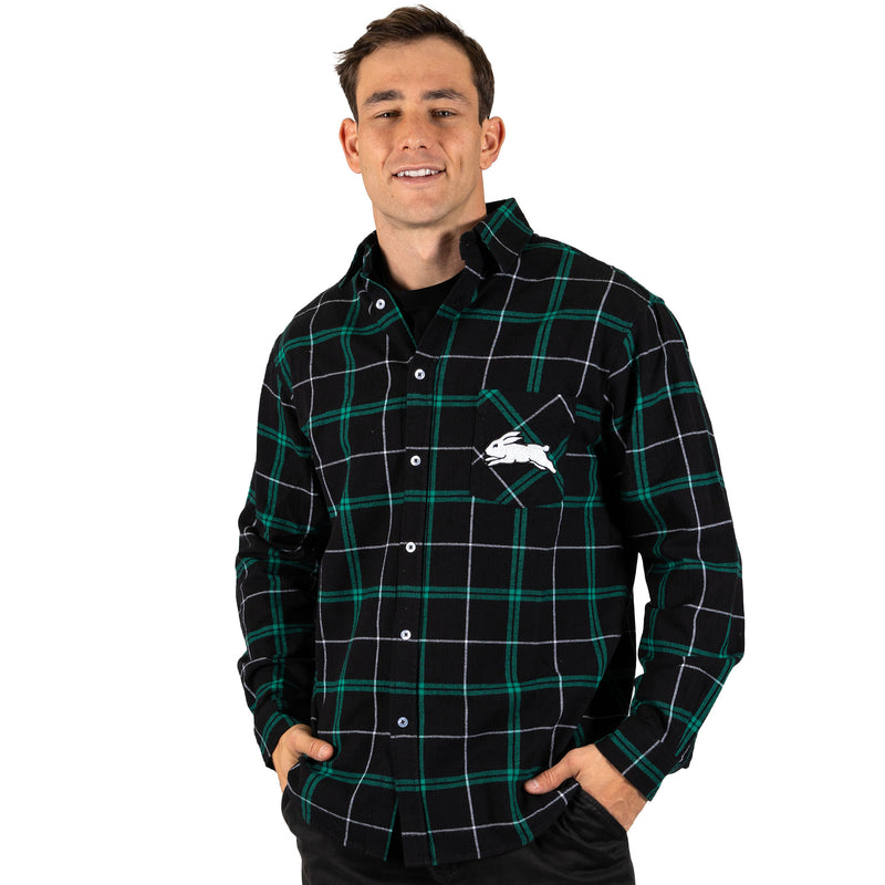 NRL Rabbitohs 'Mustang' Flannel Shirt