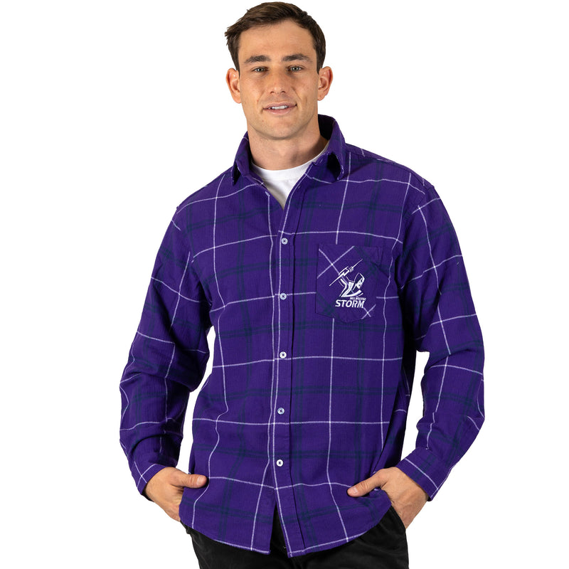 NRL Storm 'Mustang' Flannel Shirt