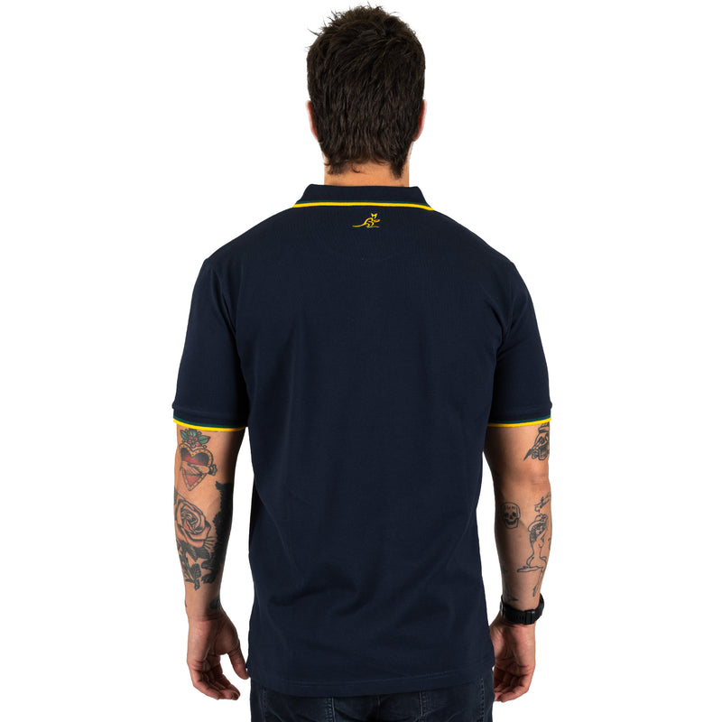 Wallabies Navy Pique Polo