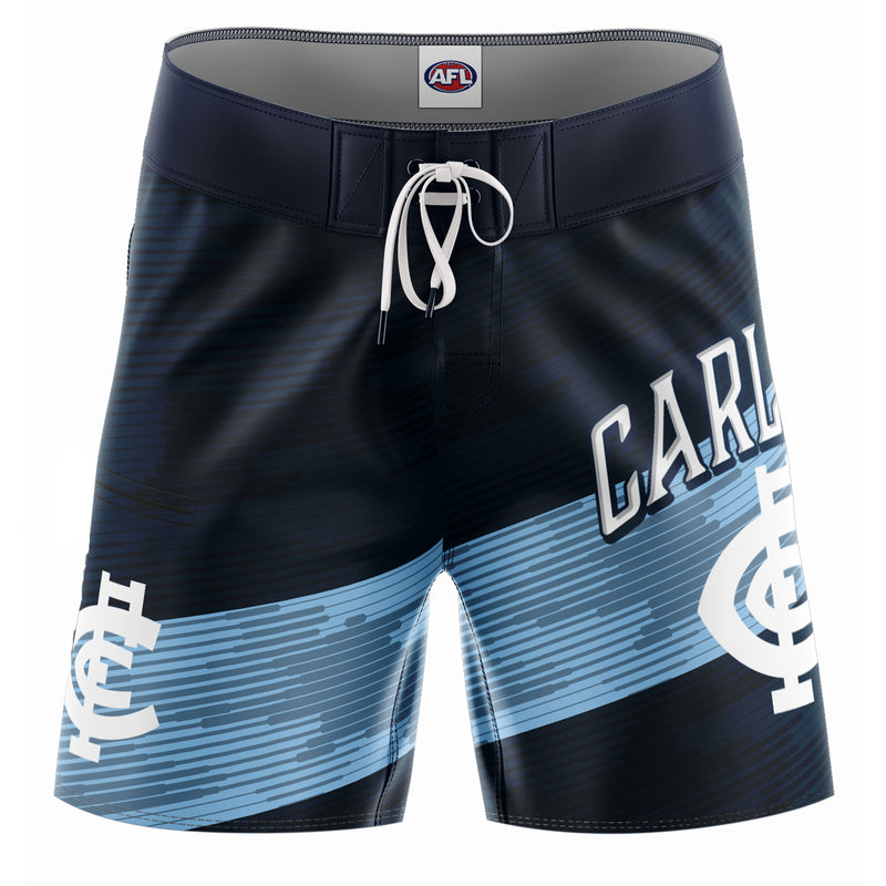 AFL Carlton 'Barrel' Board Shorts - Adult