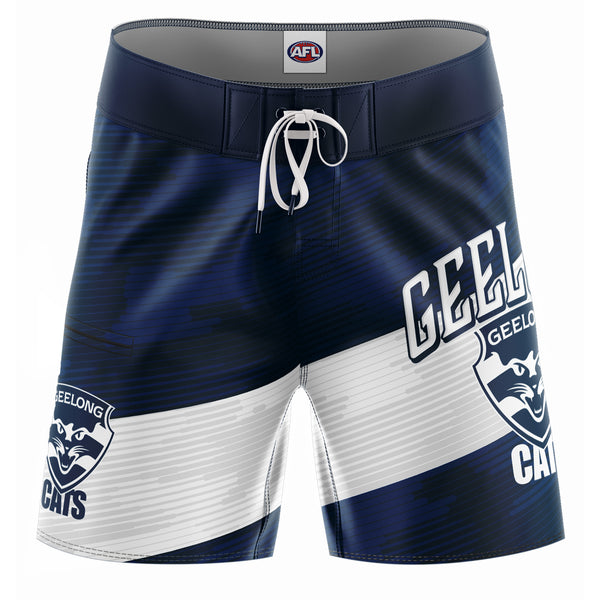 AFL Geelong Cats 'Barrel' Board Shorts - Adult