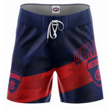 AFL Melbourne Demons 'Barrel' Board Shorts - Youth