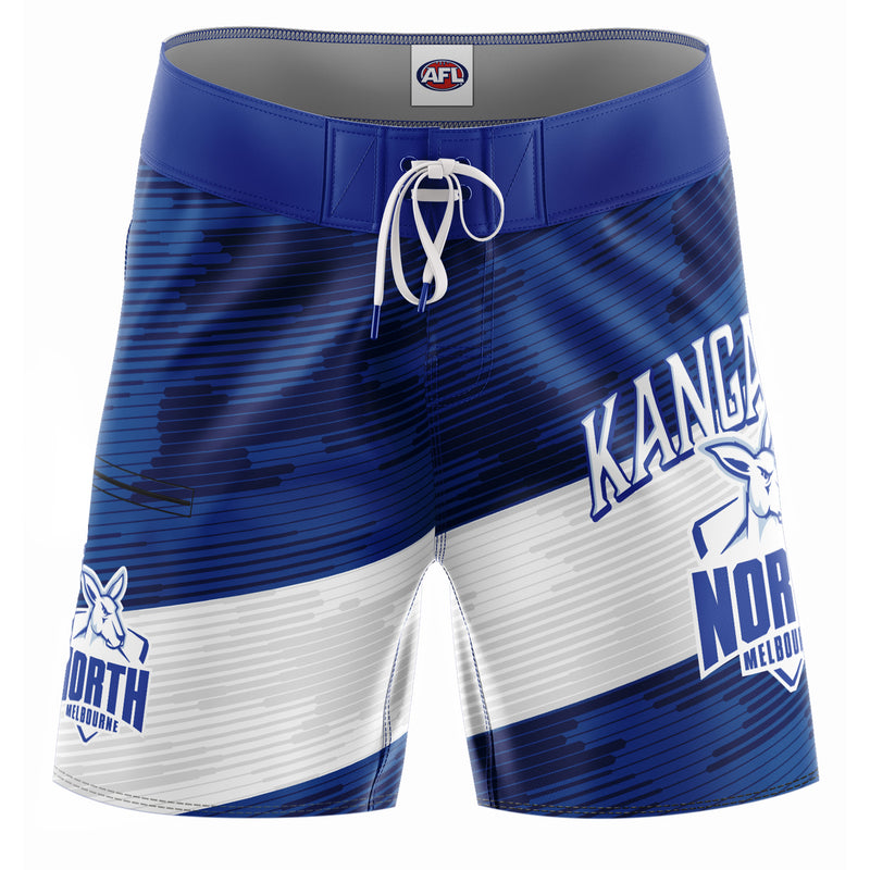 AFL North Melbourne 'Barrel' Board Shorts - Adult