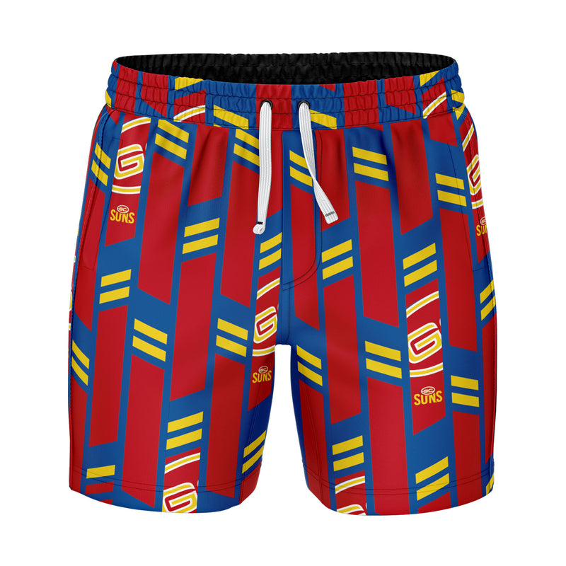 AFL Gold Coast Suns 'Riviera' Volley Swim Shorts - Ashtabula