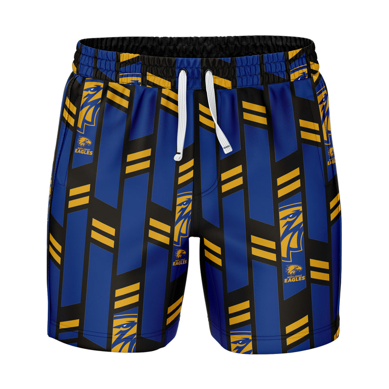 AFL West Coast Eagles 'Riviera' Volley Swim Shorts - Ashtabula