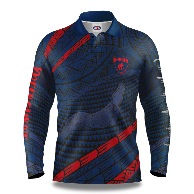 AFL Melbourne Demons 'Koedal' Fishing Shirt - Youth