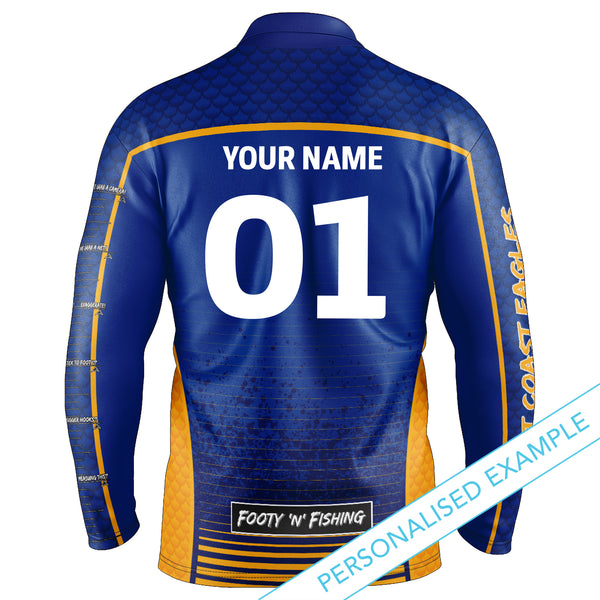 AFL West Coast Eagles Footy n Fishing Shirt - Youth