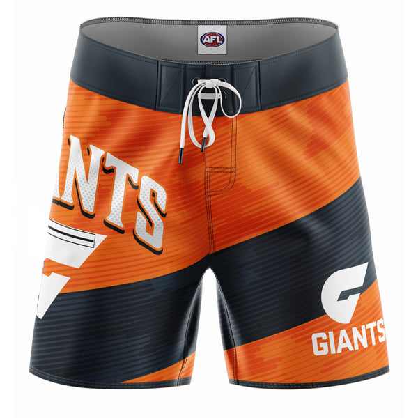 AFL GWS Giants 'Barrel' Board Shorts - Youth - Ashtabula