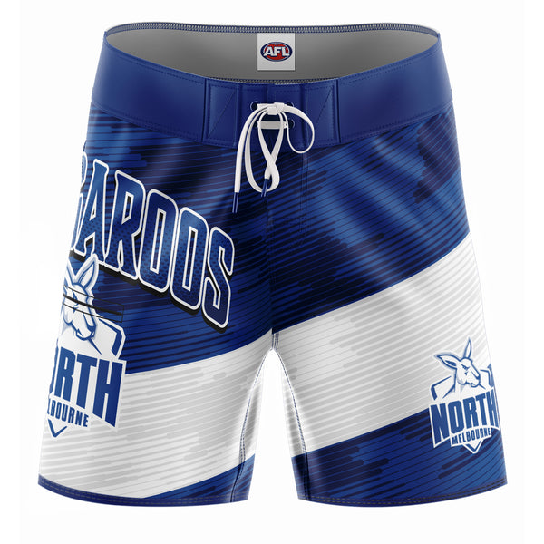 AFL North Melbourne 'Barrel' Board Shorts - Youth - Ashtabula