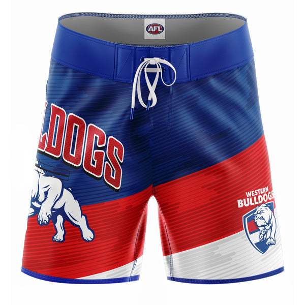 AFL Western Bulldogs 'Barrel' Board Shorts - Youth - Ashtabula