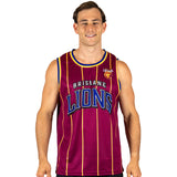 AFL Brisbane Lions 'Harlem' Basketball Singlet - Adult