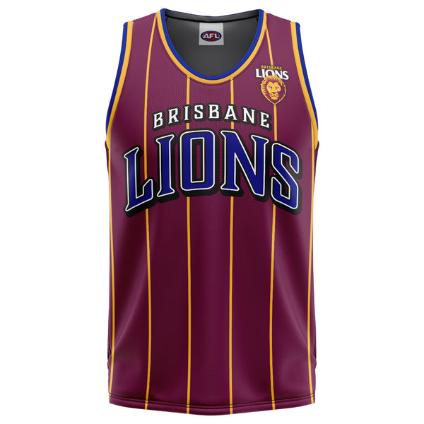 AFL Brisbane Lions 'Harlem' Basketball Singlet - Youth