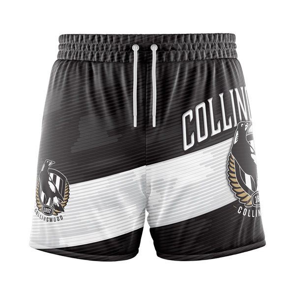 AFL Collingwood 'Barrel' Board Shorts - Youth