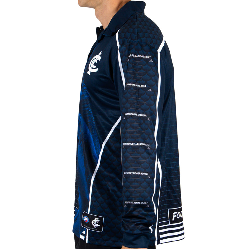 AFL Carlton Footy n Fishing Shirt - Adult