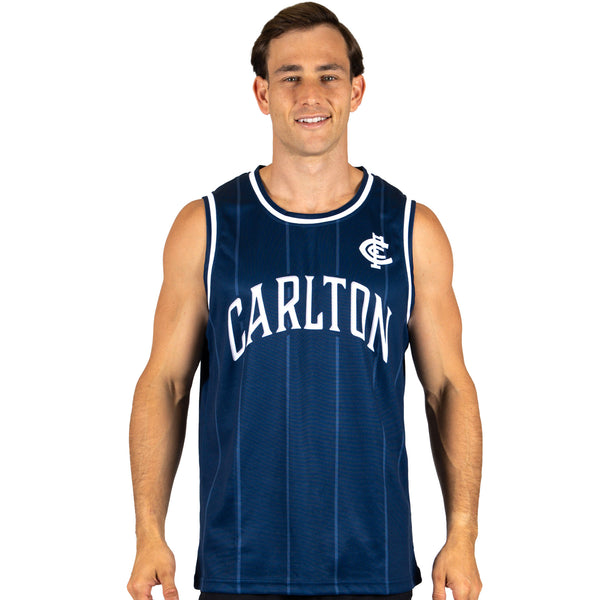 AFL Carlton 'Harlem' Basketball Singlet  - Adult