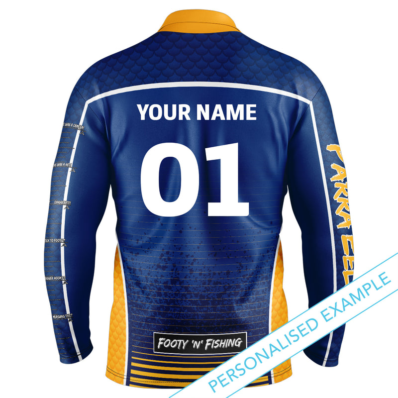 NRL Eels 'Barracuda' Fishing Shirt - Adult