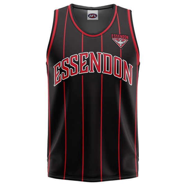 AFL Essendon Bombers 'Harlem' Basketball Singlet - Adult