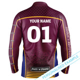 AFL Brisbane Lions Footy n Fishing Shirt - Youth