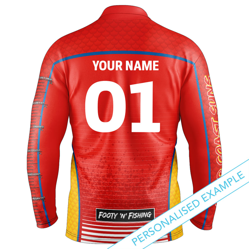 AFL Gold Coast Suns Footy n Fishing Shirt - Youth