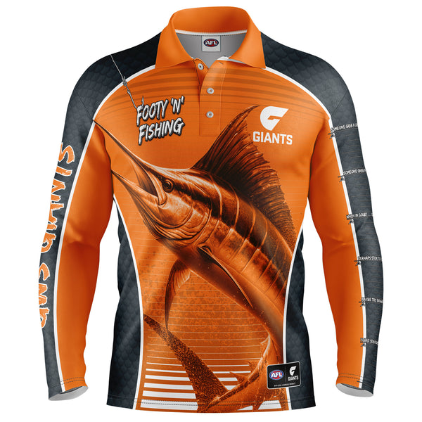 AFL GWS Giants Footy n Fishing Shirt - Youth - Ashtabula