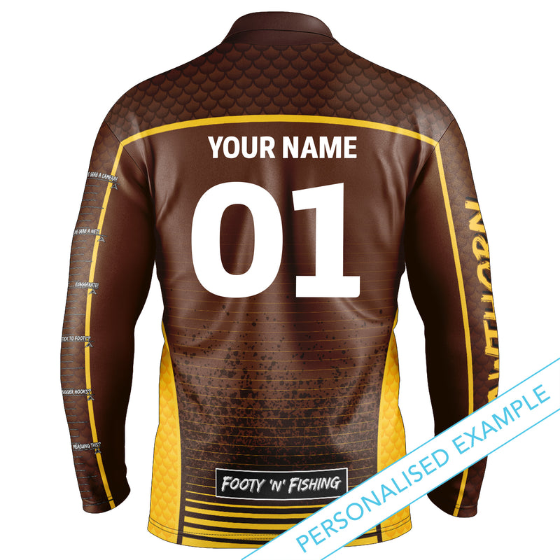 AFL Hawthorn Footy n Fishing Shirt - Adult