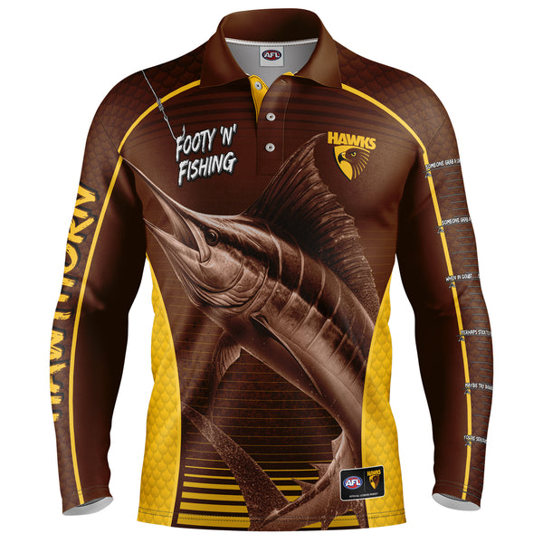 AFL Hawthorn Footy n Fishing Shirt - Youth - Ashtabula