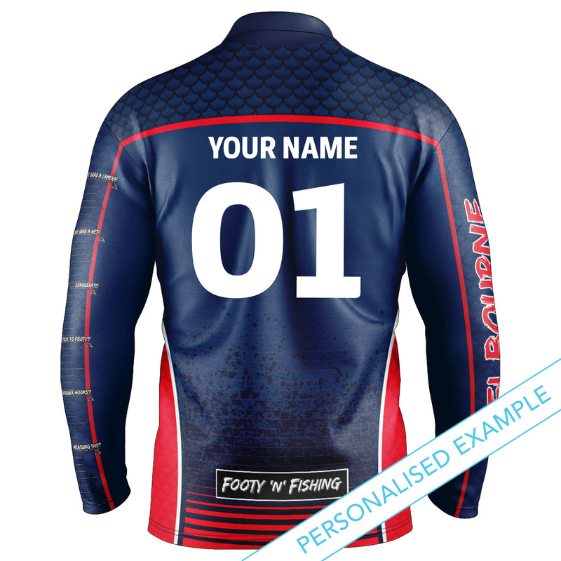 AFL Melbourne Demons Footy n Fishing Shirt - Youth