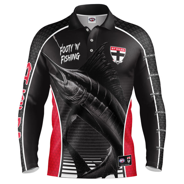 AFL St Kilda Footy n Fishing Shirt - Adult