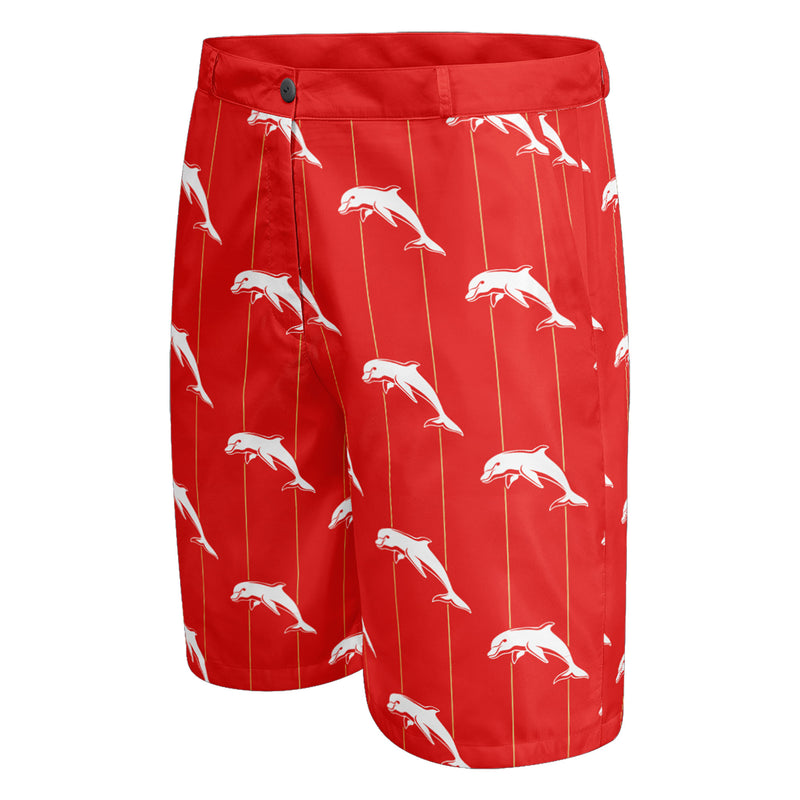 NRL Dolphins 'Front Bar' Dress Shorts