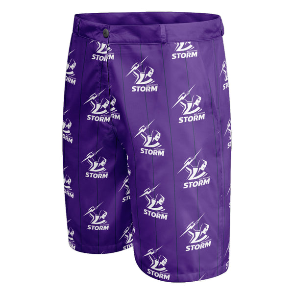 NRL Storm 'Front Bar' Dress Shorts