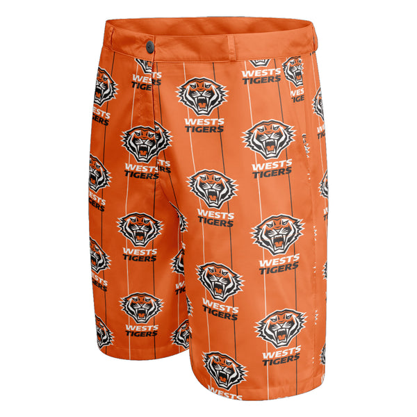 NRL Wests Tigers 'Front Bar' Dress Shorts