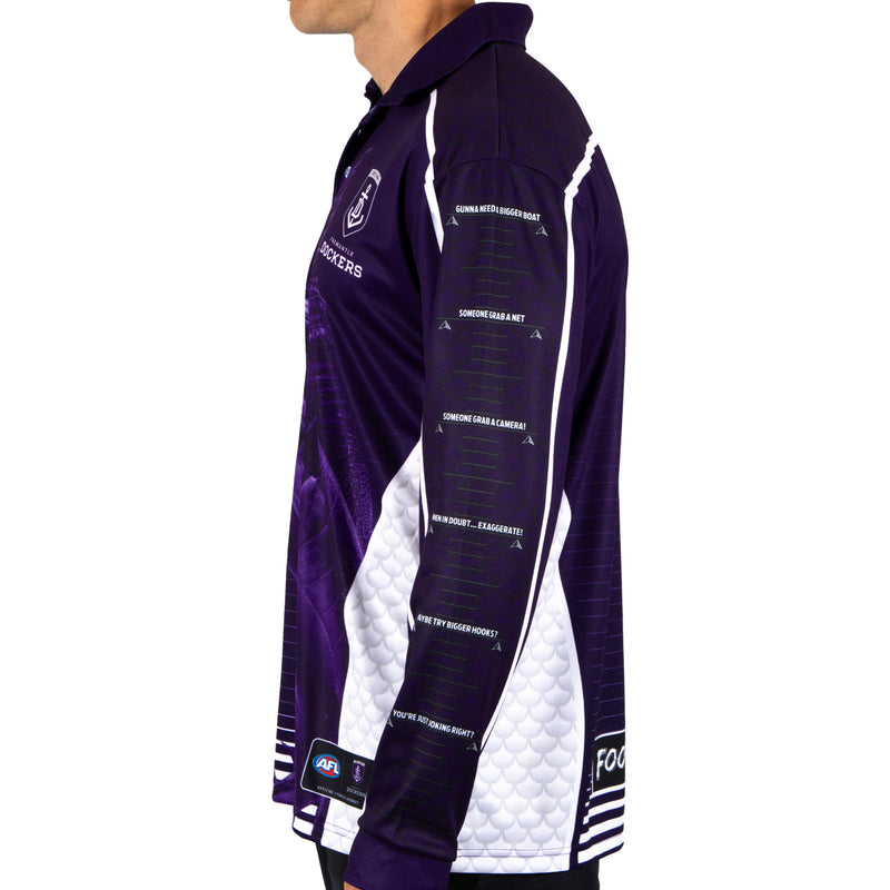 AFL Fremantle Dockers Footy n Fishing Shirt - Adult