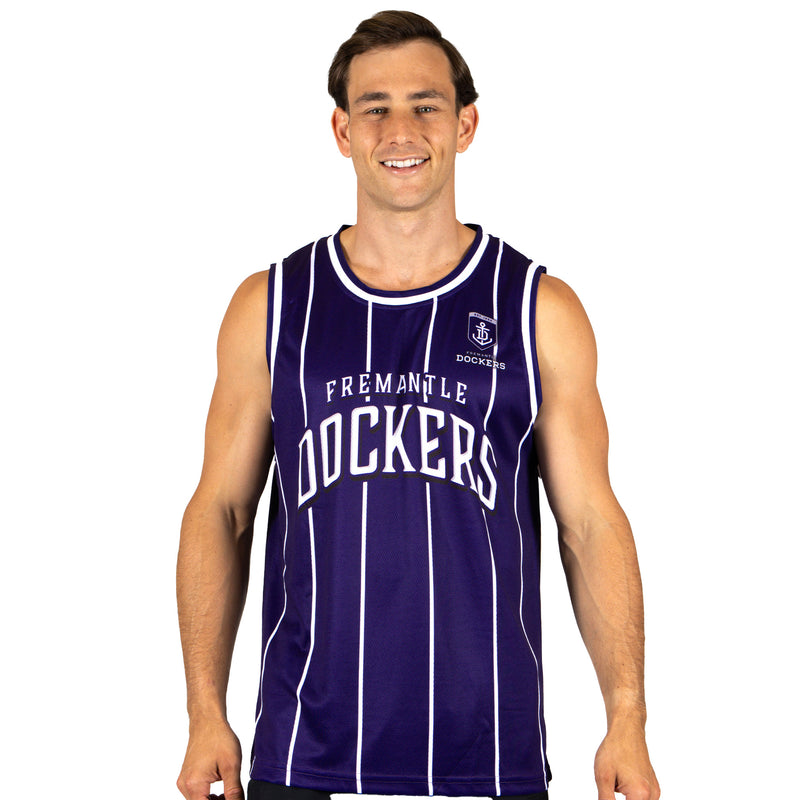 AFL Fremantle Dockers 'Harlem' Basketball Singlet - Adult